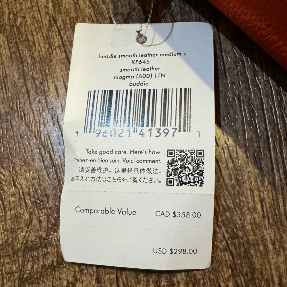 Kate Spade Buddie Smooth Leather Shoulder Bag Magma NWT - Picture 5 of 10